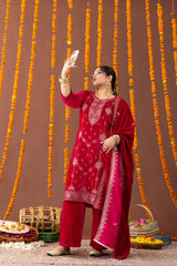 Heer Velvet 3 Piece Suit Set