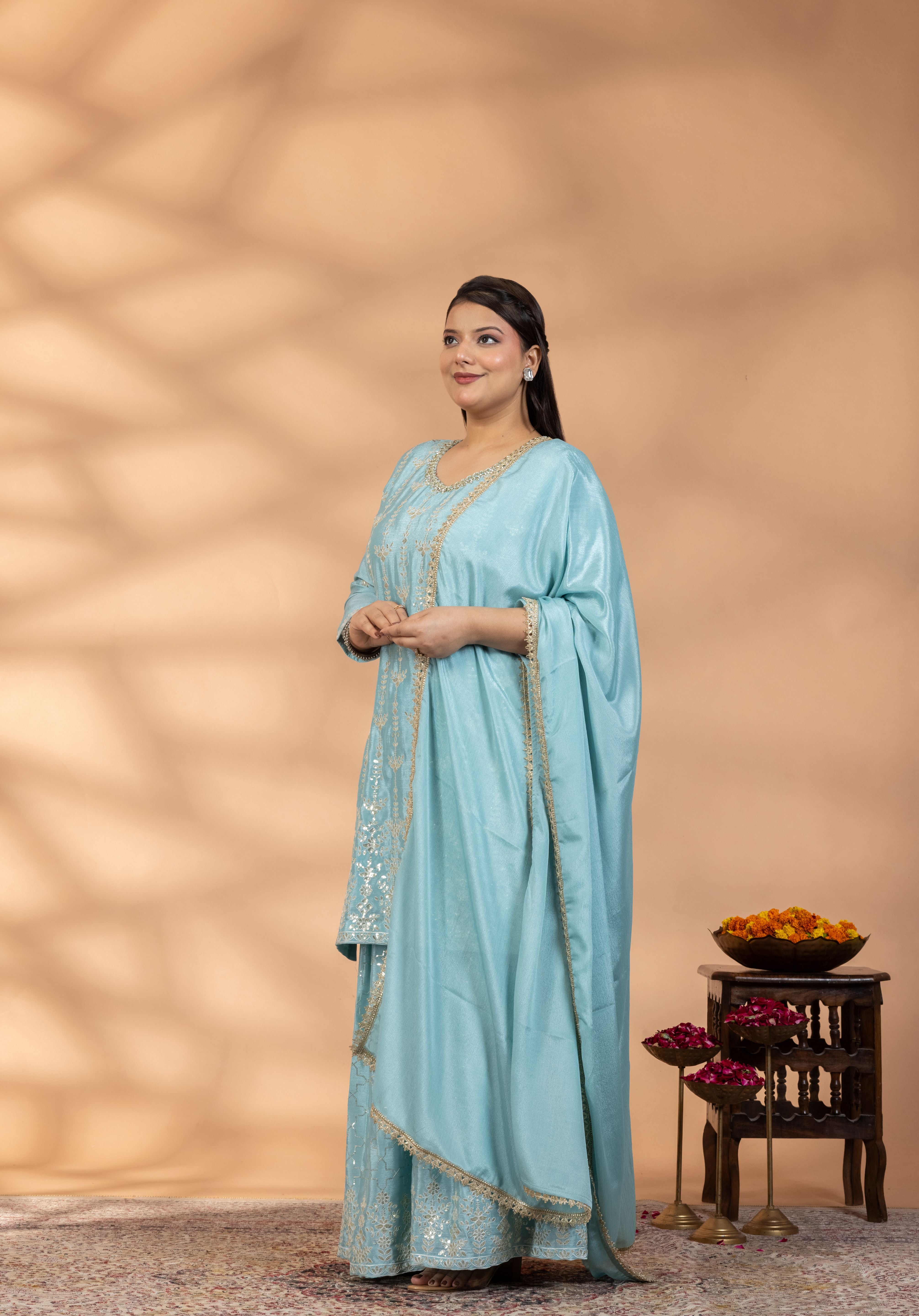 Fiza Embroidered Sharara Set