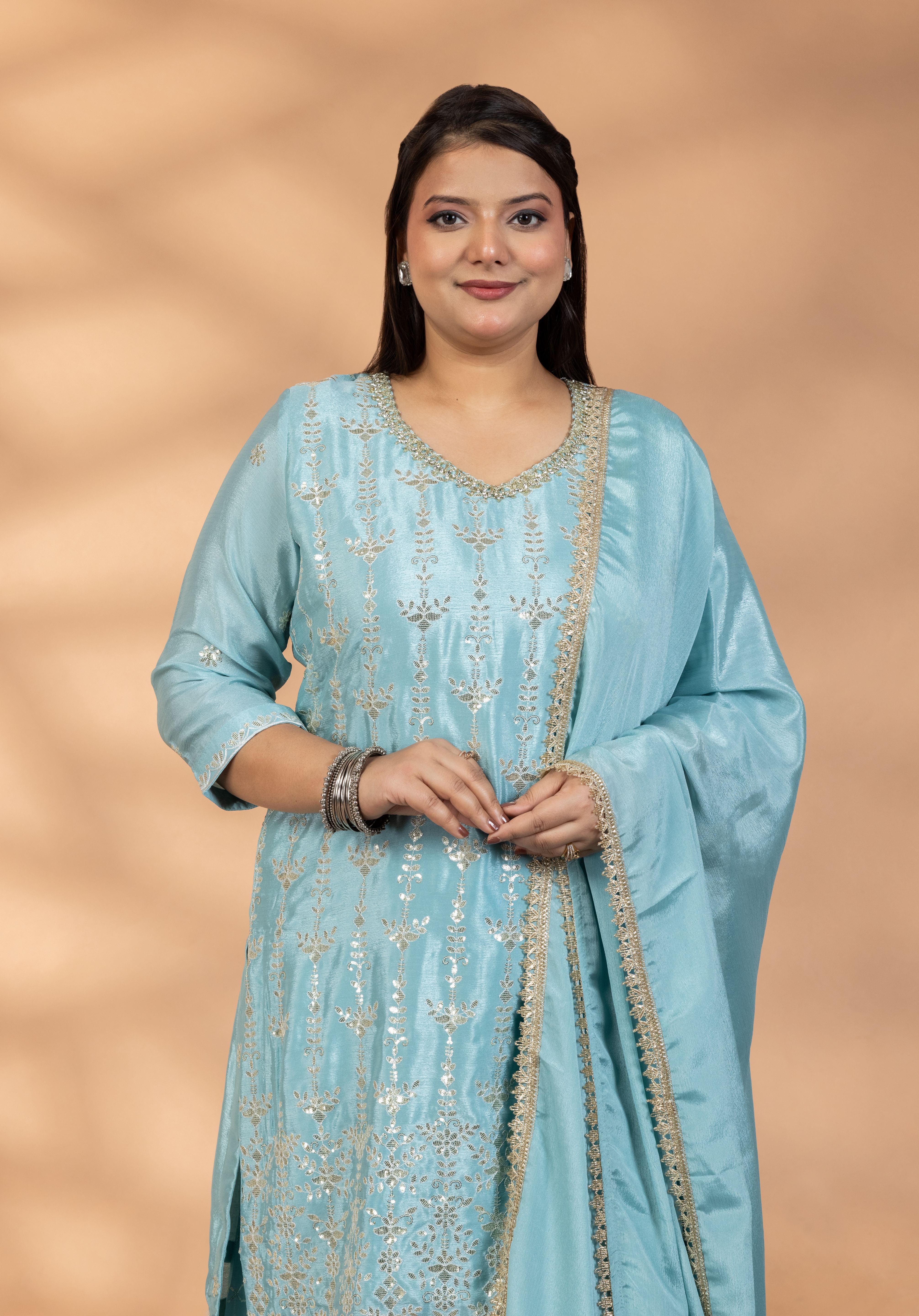 Fiza Embroidered Sharara Set