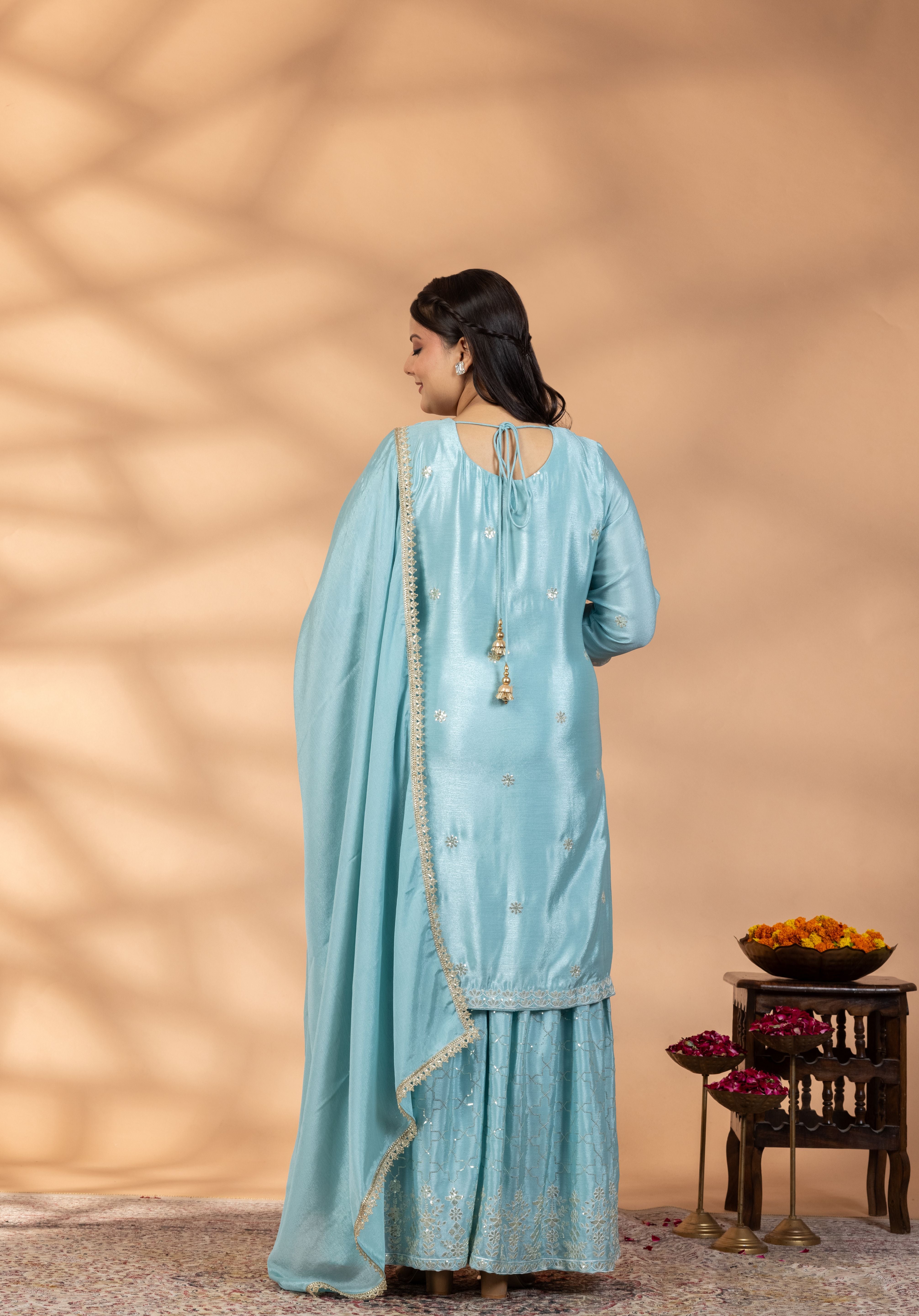 Fiza Embroidered Sharara Set