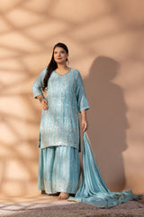 Fiza Embroidered Sharara Set