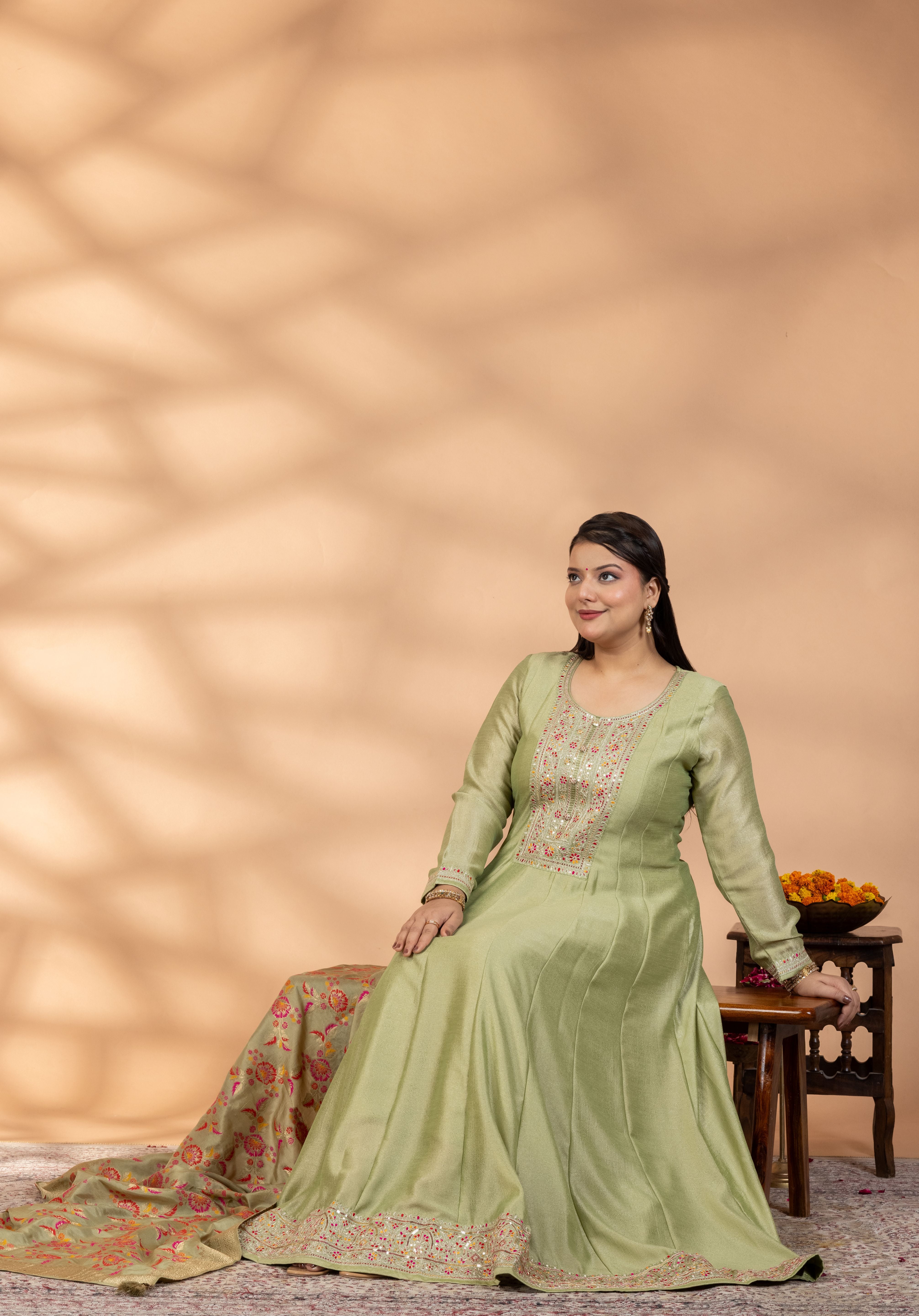 Emerald Grace Kurta
