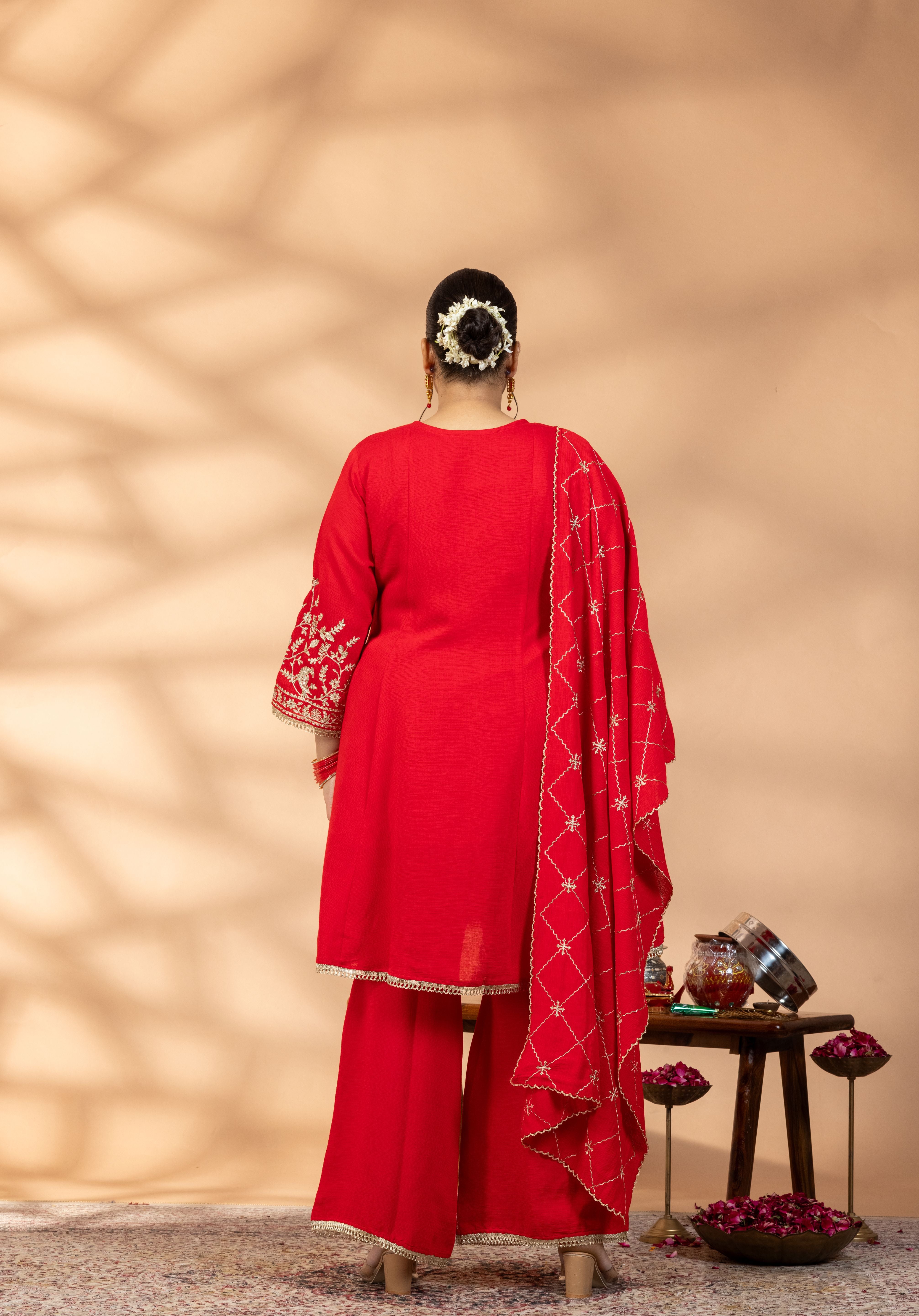 Ruby Bloom Kurta Set