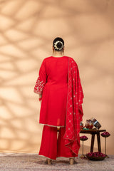 Ruby Bloom Kurta Set