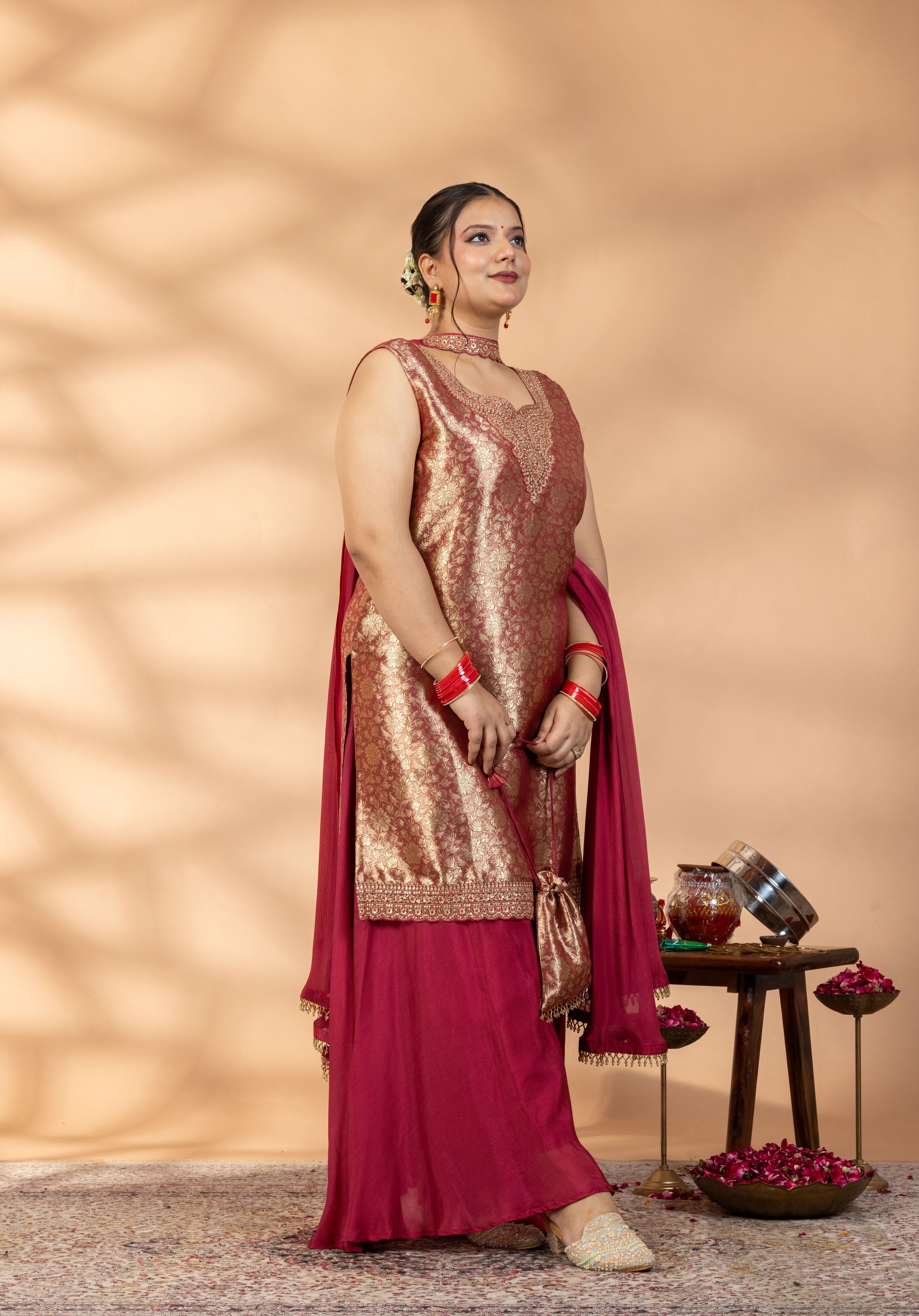 Ruhani Kurta Set with potl