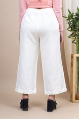 Sea Resin White Linen Pant