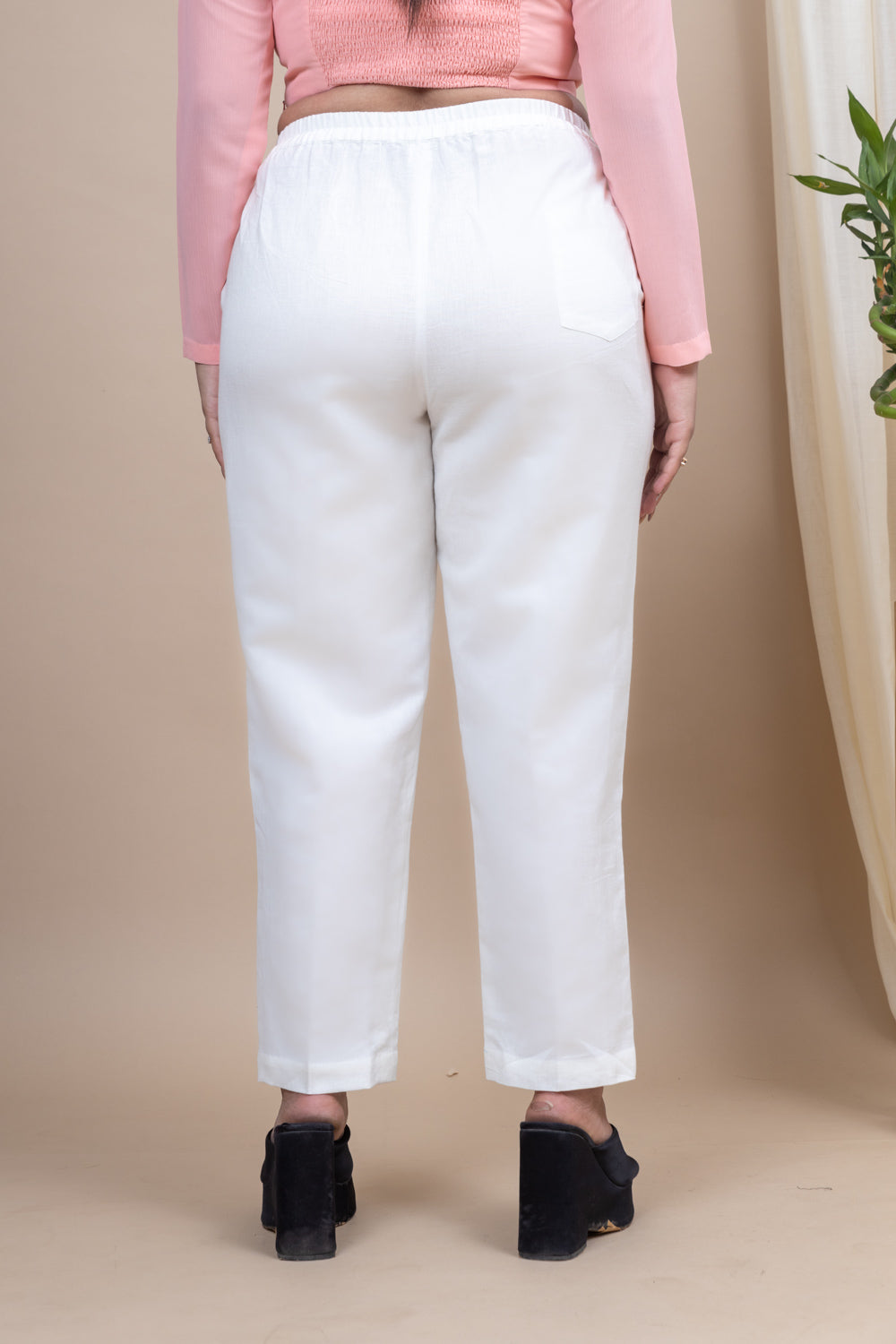 ankle length cotton pants for ladies