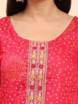 Dark Pink Elegance Unstitched: Classic Kurta Set