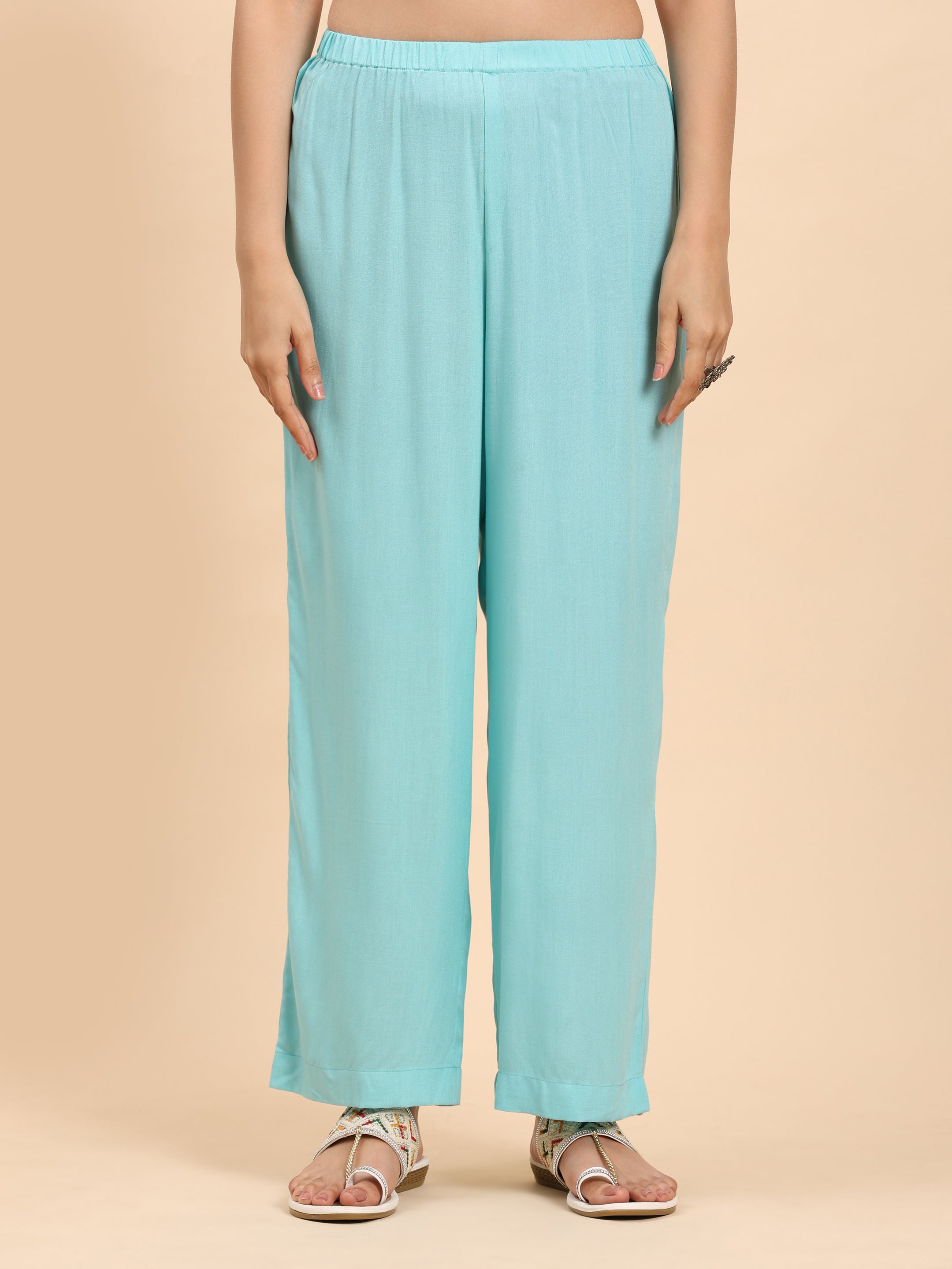 Light Blue Elegance Unstitched: Classic Kurta Set