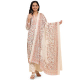 Off White Elegance Unstitched: Classic Kurta Set