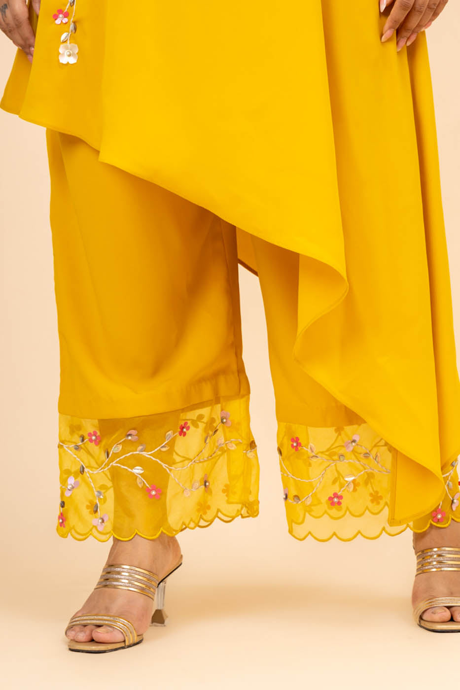 Dia Yellow High Low Co-ord Set