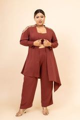 plus size women 3 piece co ord set