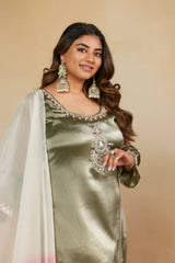 Mirage Chand Embroidered Suit set with Dupatta