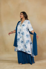 Moonlit Luxurious Dupatta Coord Set with Hand Embroidery