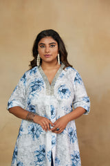 Moonlit Luxurious Dupatta Coord Set with Hand Embroidery