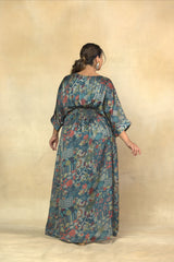 Ravishing Green Printed Maxi Dress