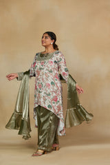 Aurora Mirror work 3 piece suit set Dupatta