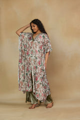 Enchanting V-Neck Printed Co-Ord Set