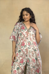 Enchanting V-Neck Printed Co-Ord Set