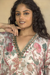 Enchanting V-Neck Printed Co-Ord Set