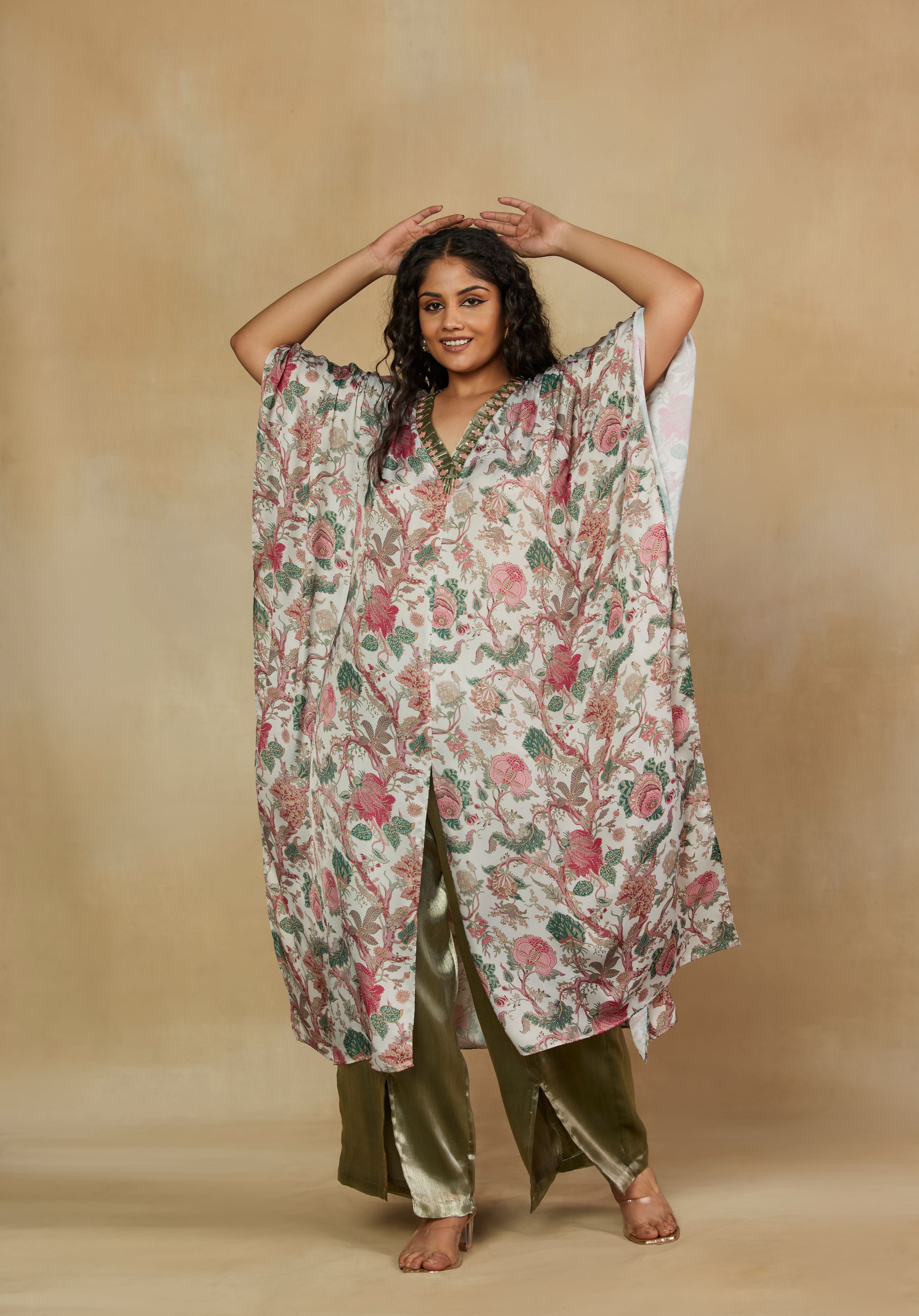 Enchanting V-Neck Printed Co-Ord Set