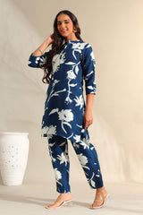 Inaayat Indigo Sketch Co-ord Set