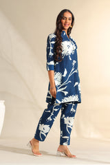 Inaayat Indigo Sketch Co-ord Set