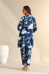 Inaayat Indigo Sketch Co-ord Set