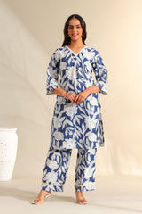 Meera Indigo Bloom Kurta Set