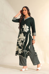 Zara Emerald Lily Kurta Set