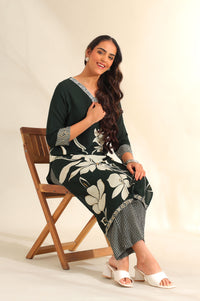 Zara Emerald Lily Kurta Set
