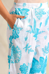 Diya Azure Floral Dream Kurta Set