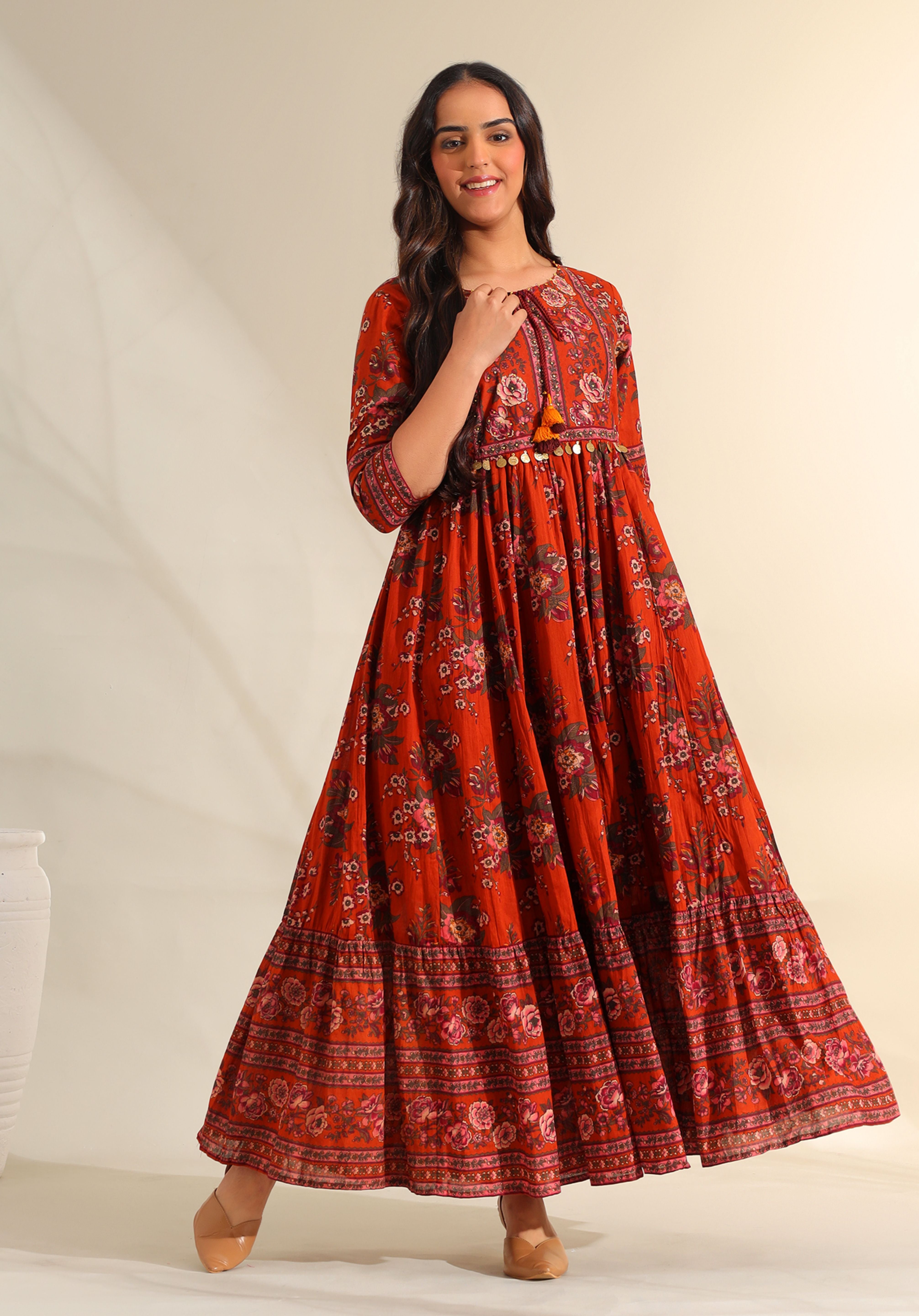 Vanya Rust Meadow Dress