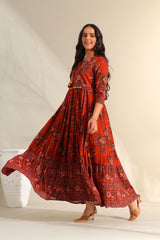 Vanya Rust Meadow Dress