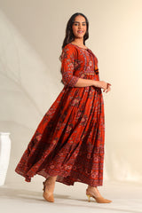 Vanya Rust Meadow Dress