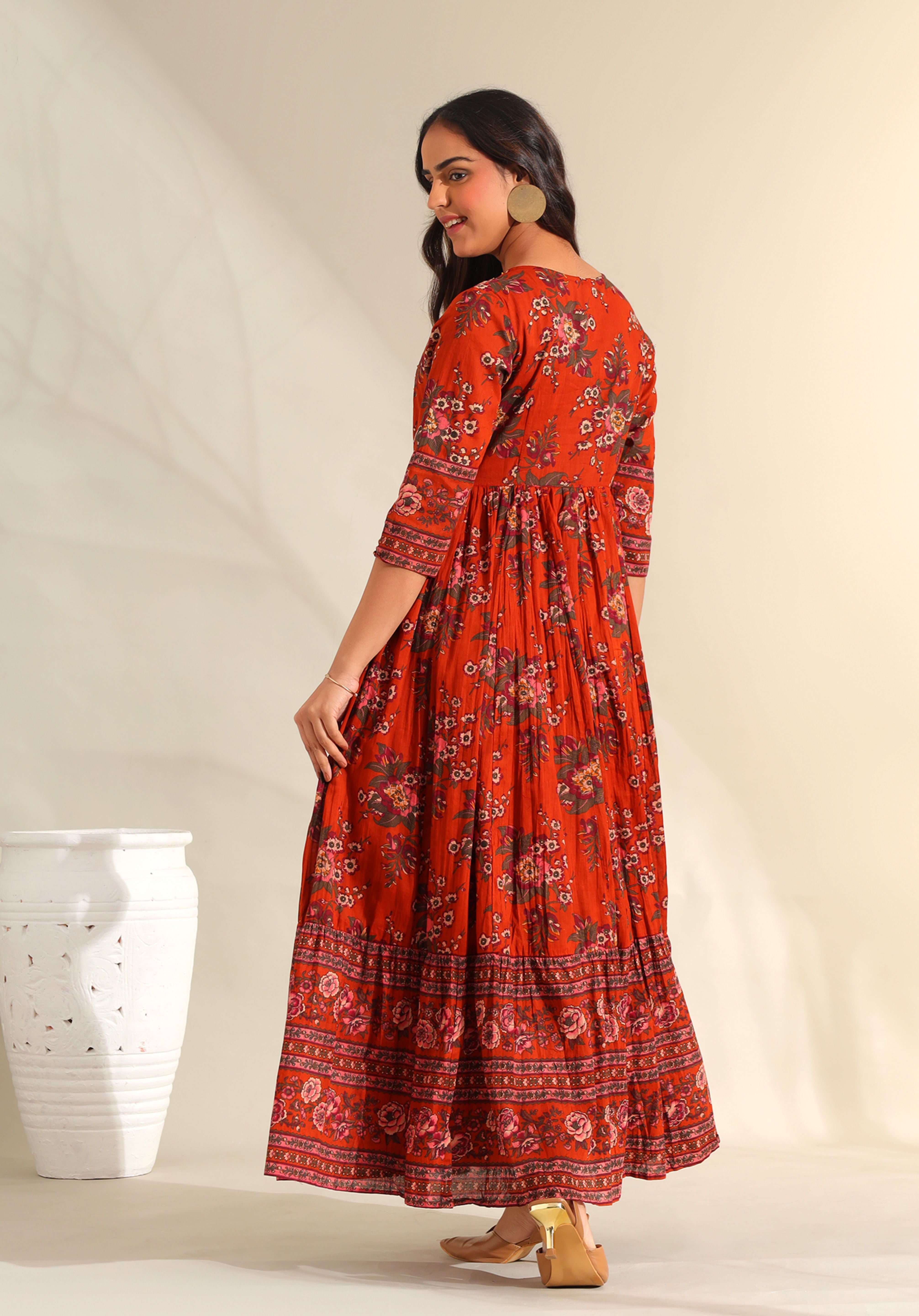 Vanya Rust Meadow Dress