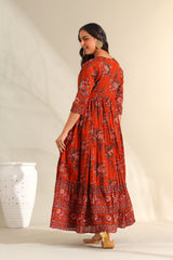 Vanya Rust Meadow Dress