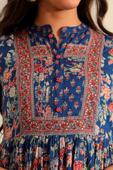 Ziva Indigo Botanical Anarkali