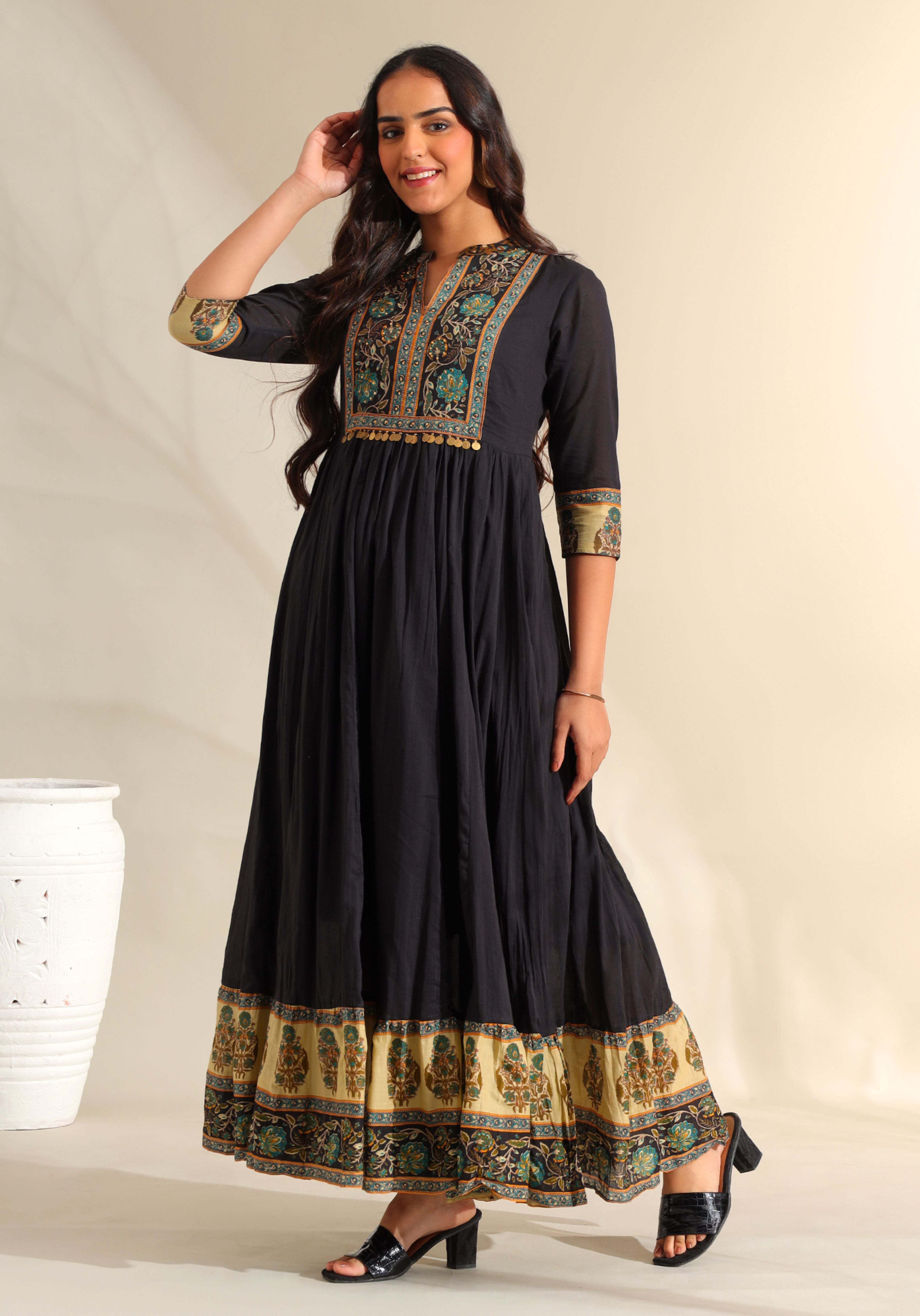 Nayantara Midnight Anarkali Dress