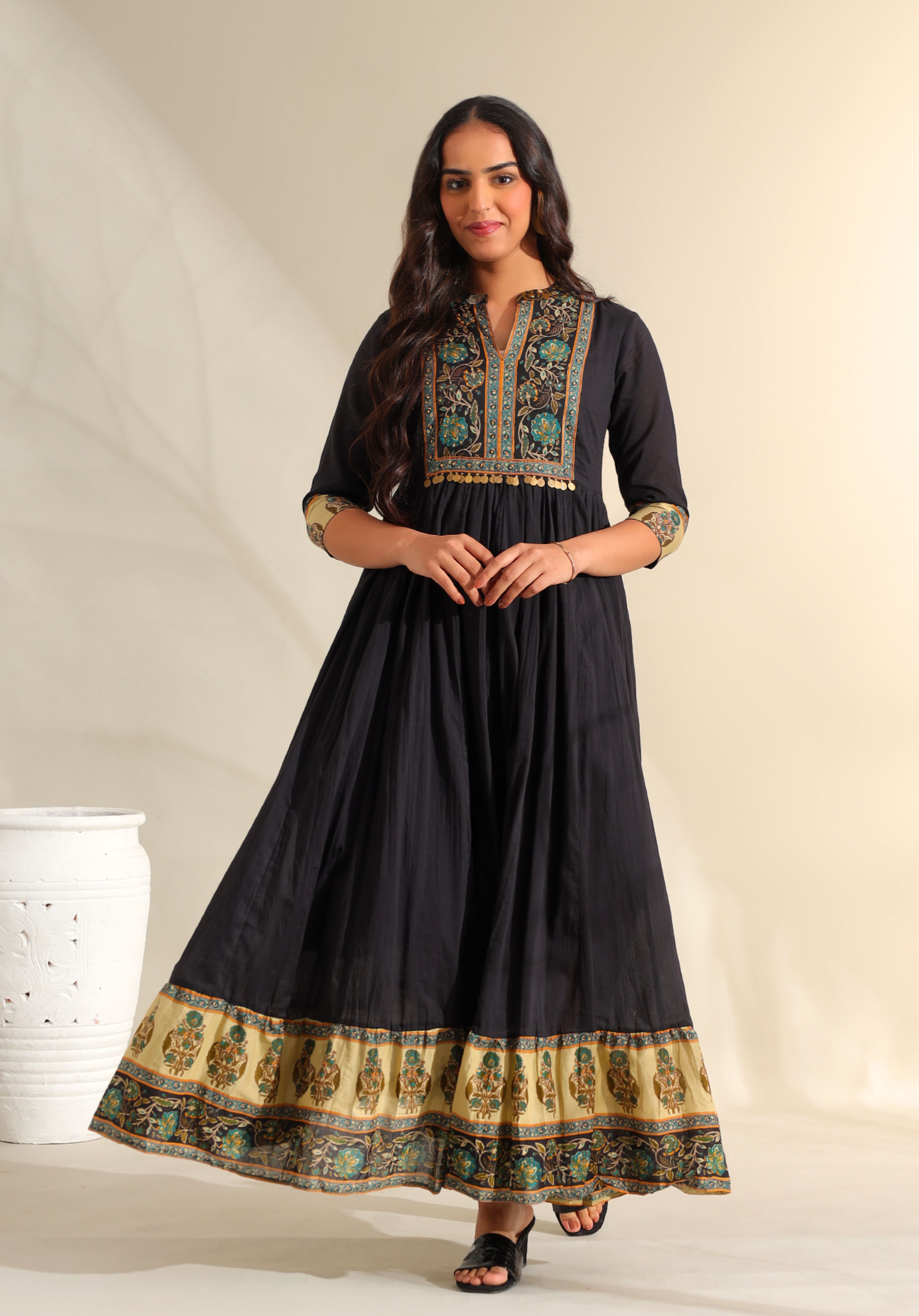Nayantara Midnight Anarkali Dress