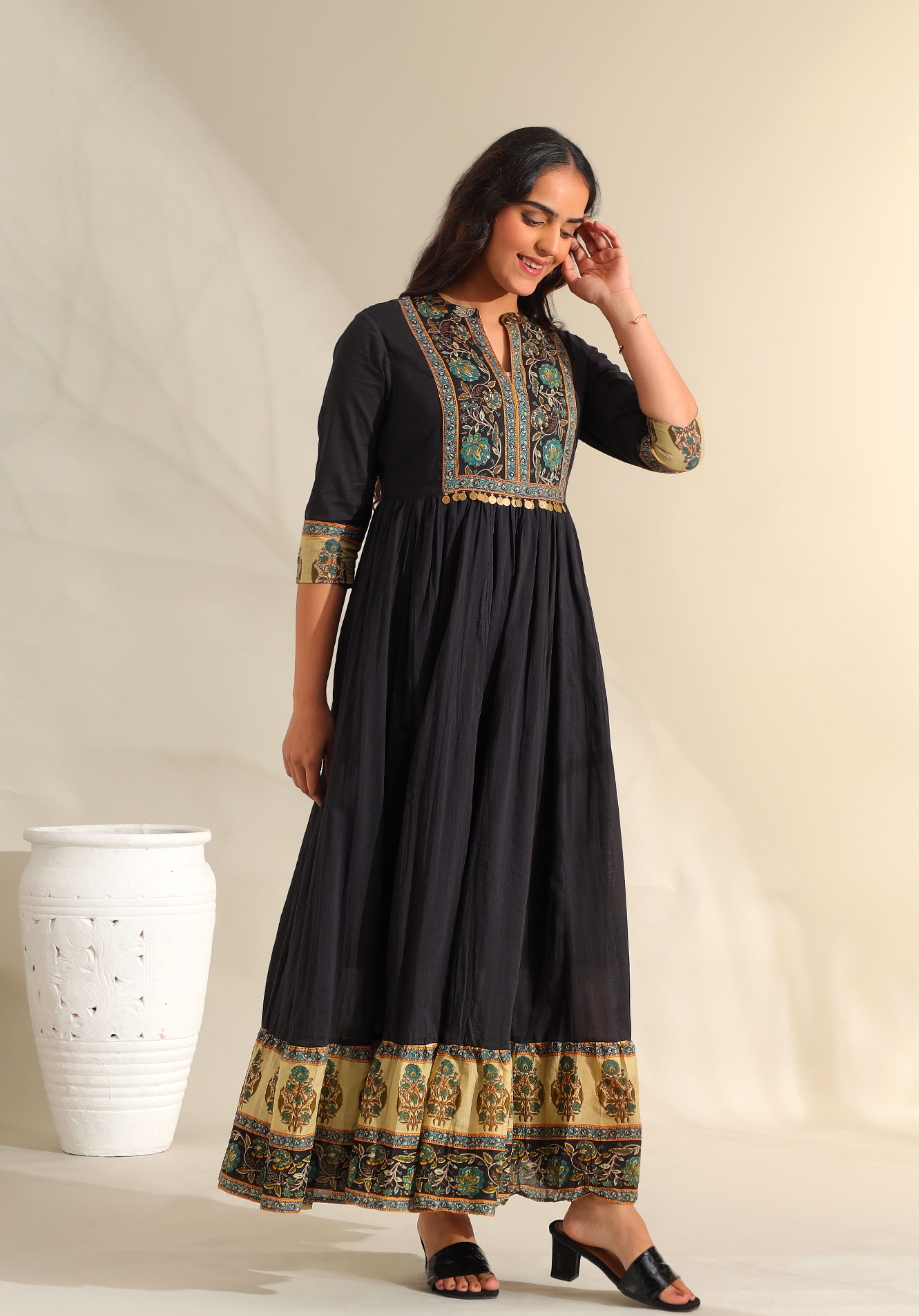Nayantara Midnight Anarkali Dress