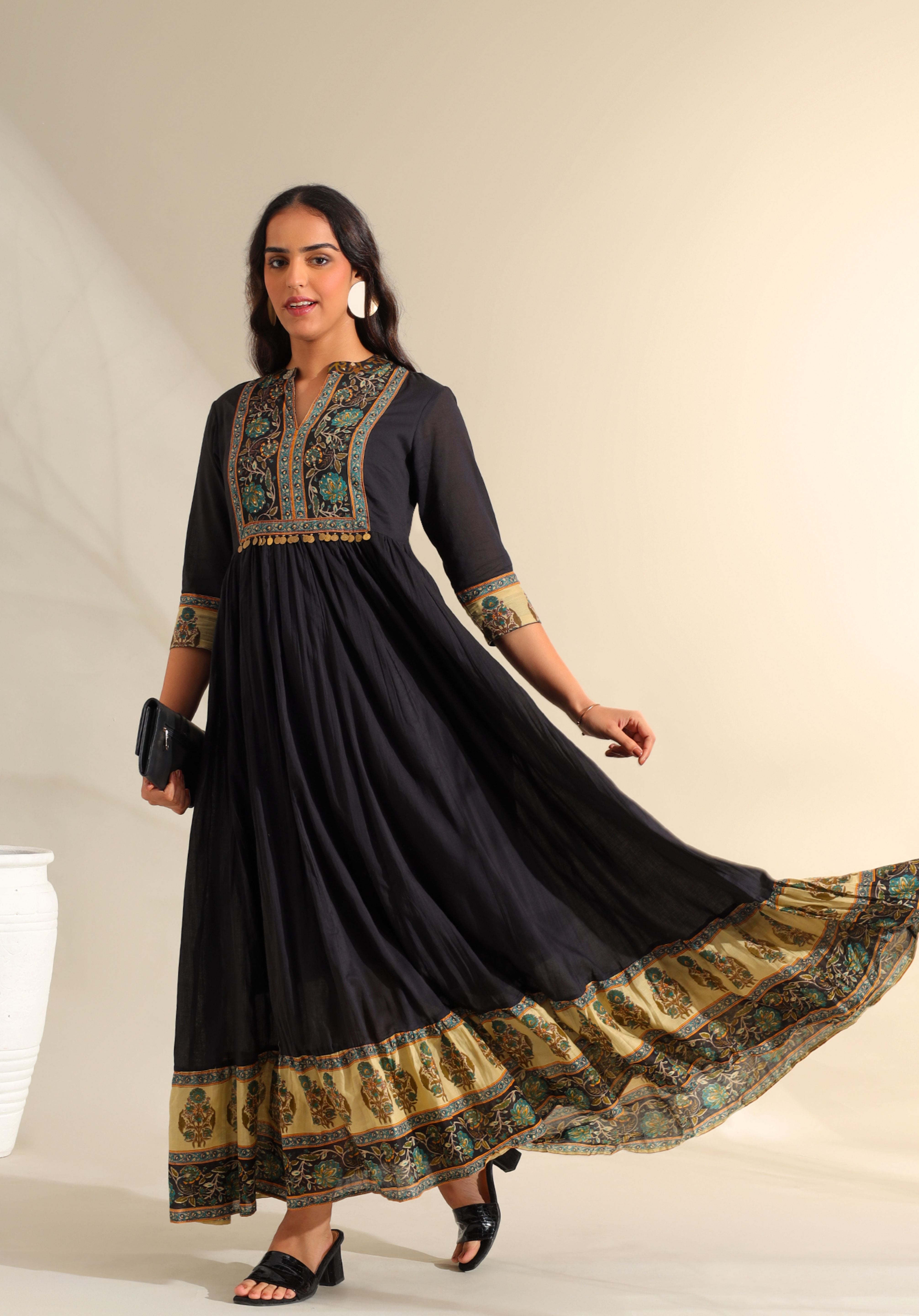 Nayantara Midnight Anarkali Dress