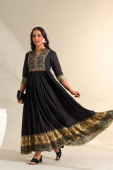 Nayantara Midnight Anarkali Dress
