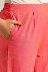 Prisha Coral Bandhani Kurta Set