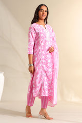 Ruhi Rose-Vine Tulip Suit Set