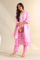 Ruhi Rose-Vine Tulip Suit Set