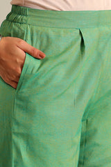 Shanvi Sea-Mist Bandhani Kurta Set