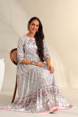 Mihika Tiered Floral Maxi Dress