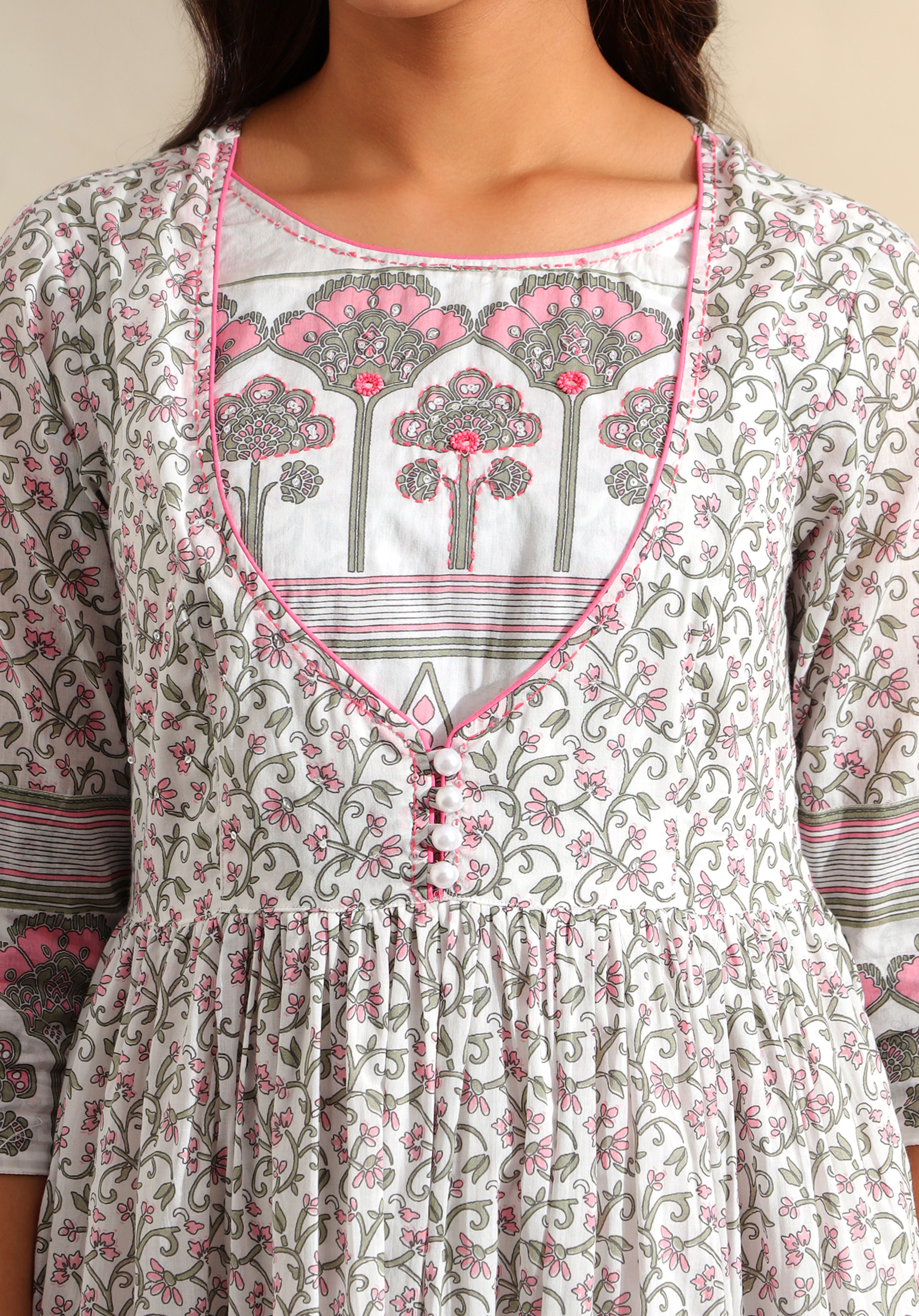 Mihika Tiered Floral Maxi Dress