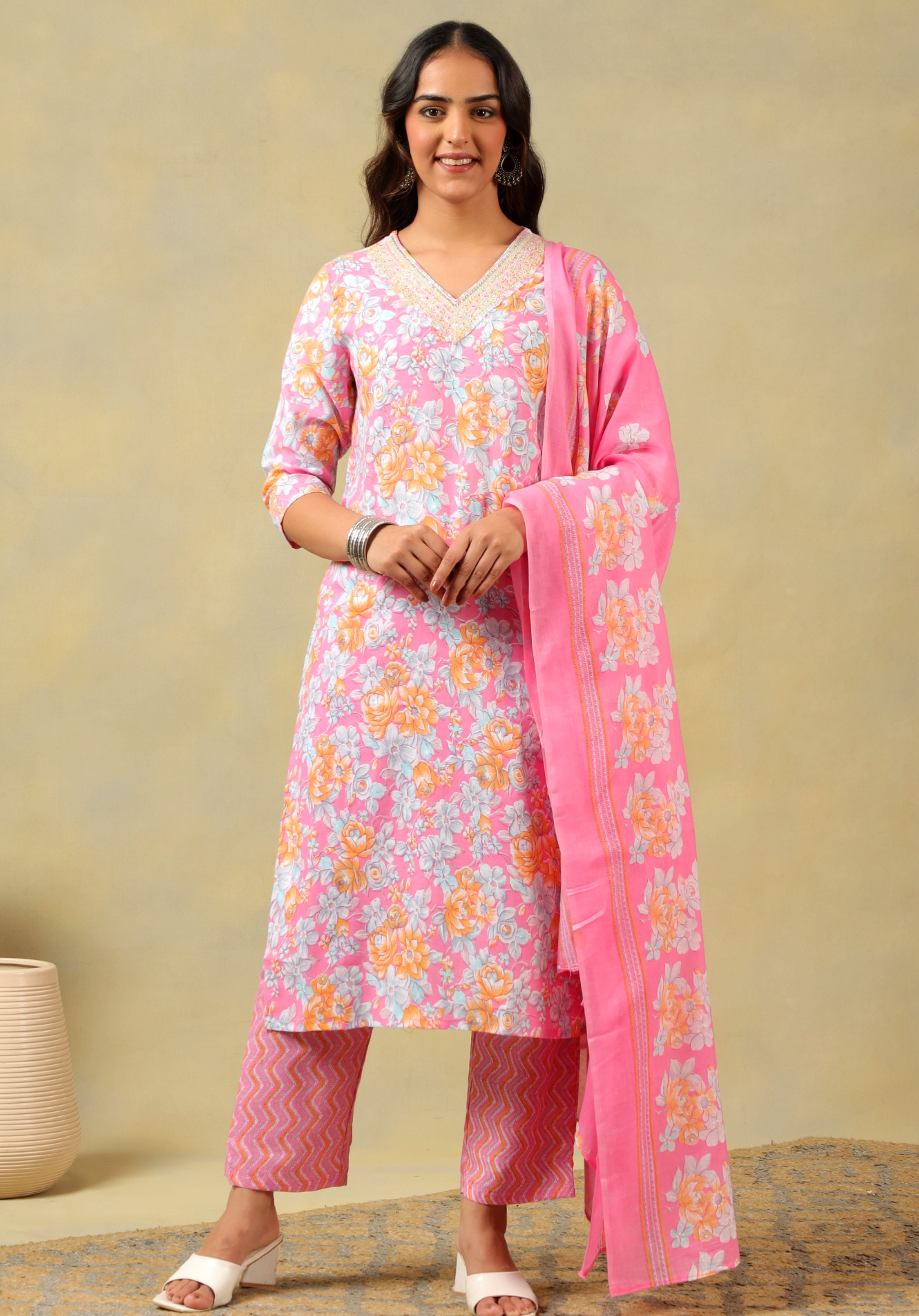 Ishika Rose Garden Suit Set